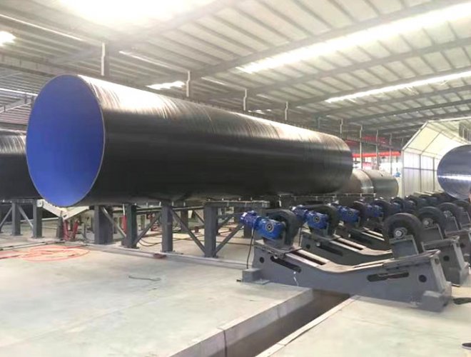 Steel pipe 3-layer PE coating line